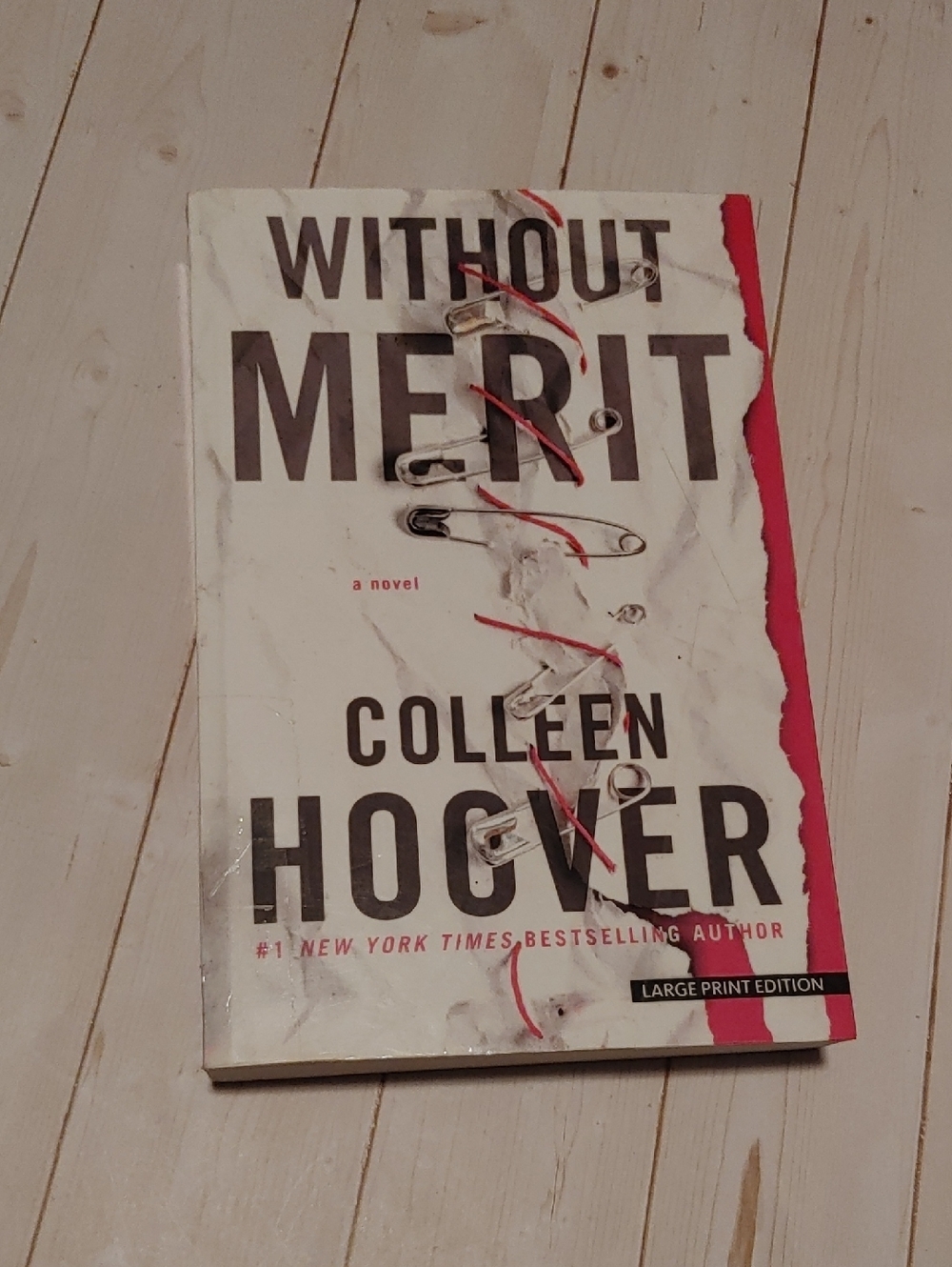 Without Merit Adult Large Print Fiction Book By Colleen Hoover